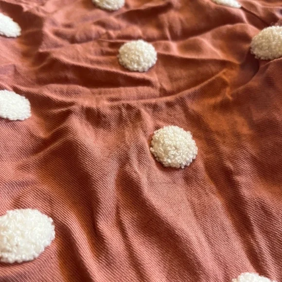 ALTAR’D STATE Pink Polka Dot Long Sleeve Blouse - Picture 2 of 7